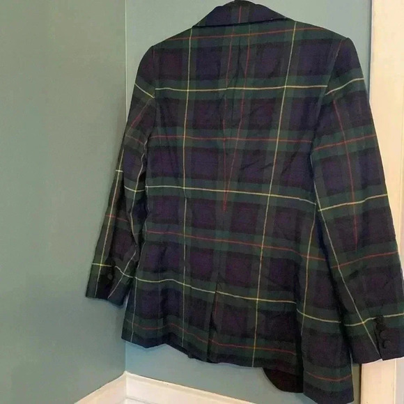 Ralph Lauren Black label womens plaid blazer - size 10 - single button close - Picture 7 of 8